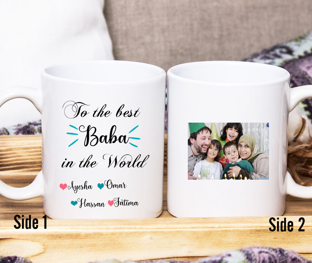 To the best Baba - Muslim Father's day Mug - Photo mug