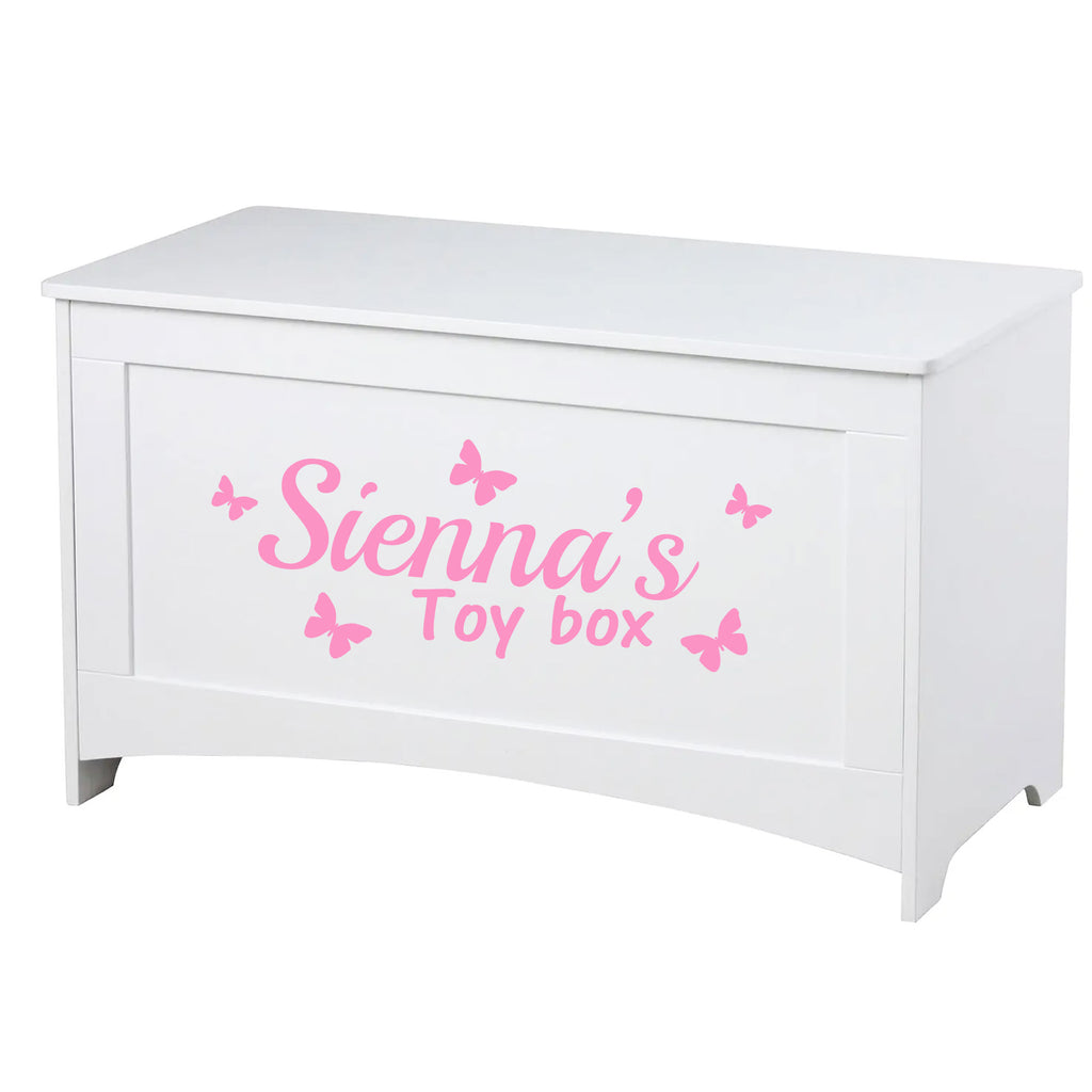 Custom Personalised Name Wall Decal Sticker with Butterflies or Stars