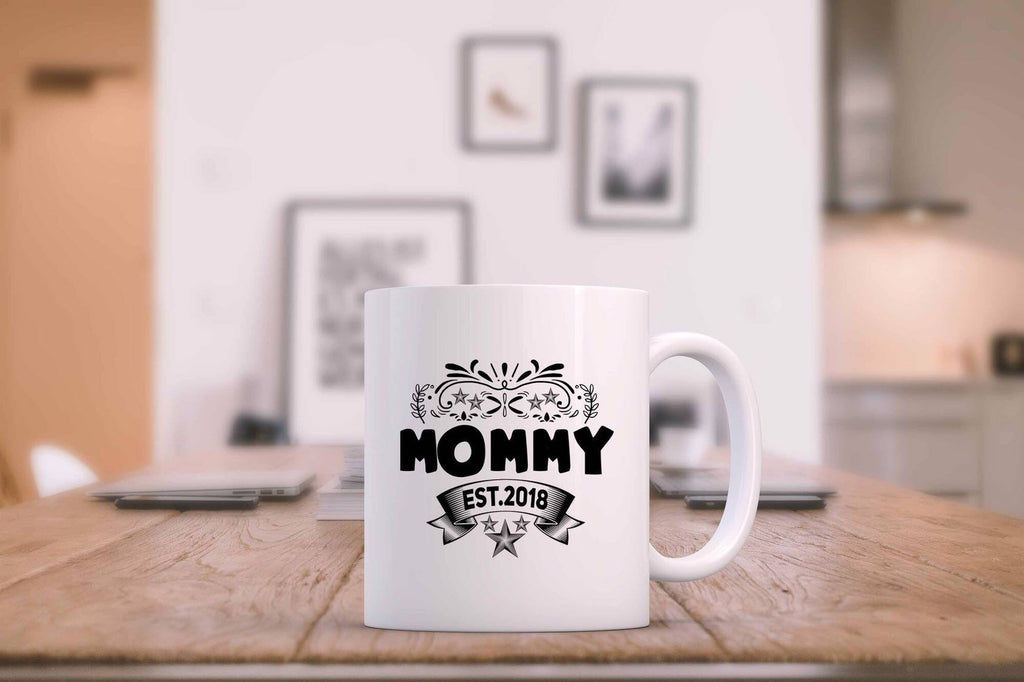 "Mommy" Customized EST Year Mug for Mom