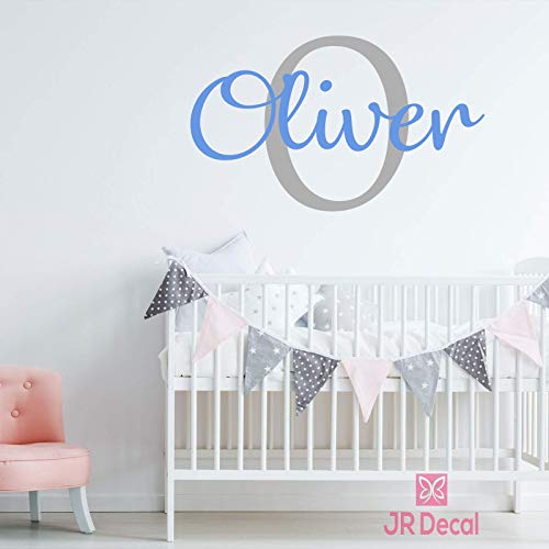 Personalized Boy name wall stickers removable vinyl nursery decor