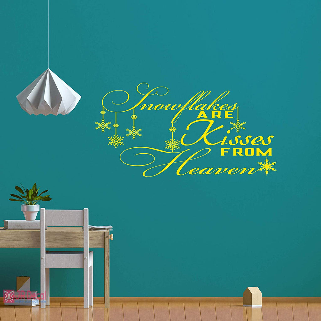 Snowflake Christmas Inspirational Quote wall sticker