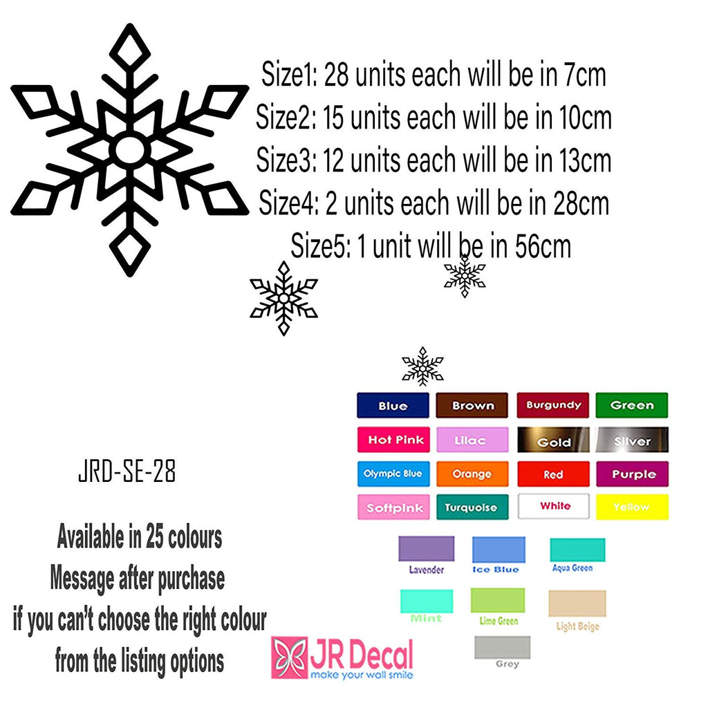Merry Christmas Snowflakes wall stickers