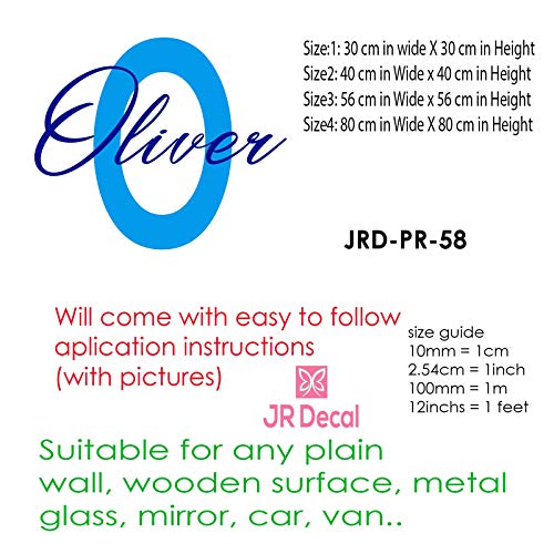 Boy Personalised name sticker with Monogram