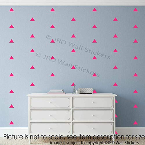 100 pieces 5cm Triangle Signs Wall Stickers vinyl wall decals