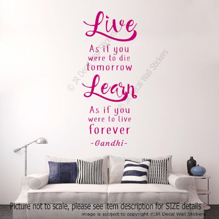  Gandhi Inspirational quote wall stickers