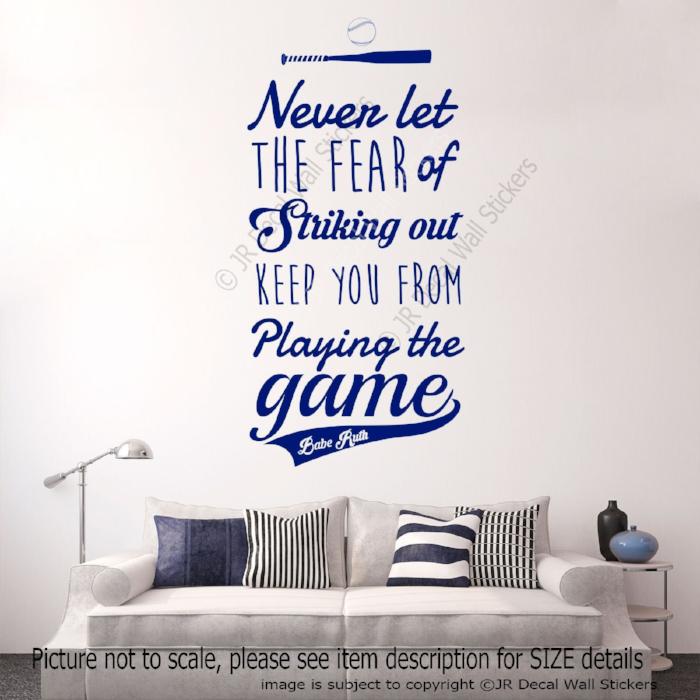 Playing the Game - Motivational quote wall stickers