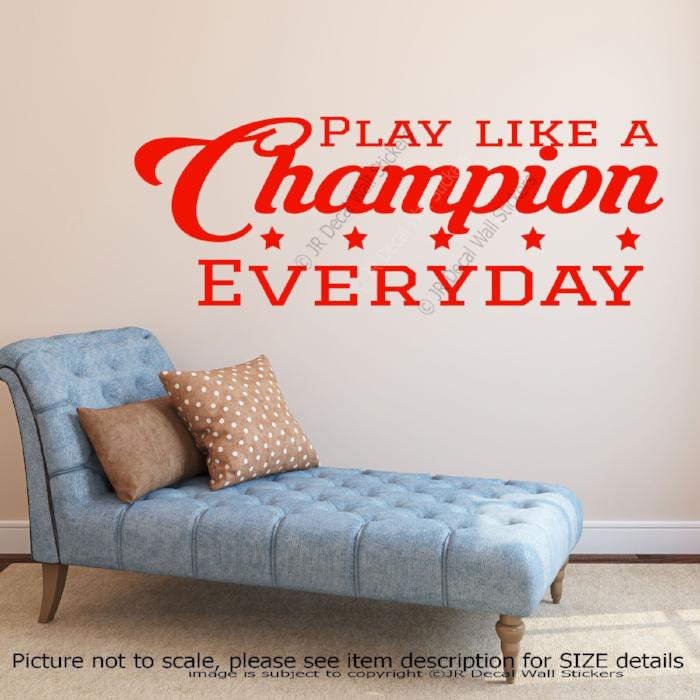 Motivational quote wall art decals