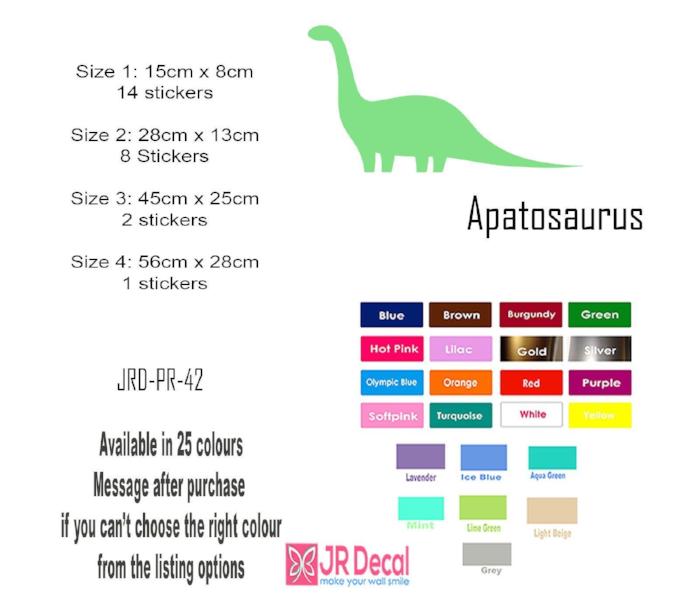 Apatosaurus Dinosaur Wall Art Sets