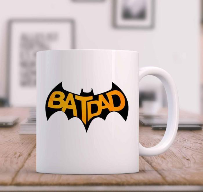 "BAT DAD" Bat Printed Funny mug for Dad