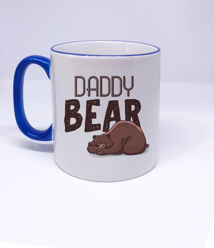 "DADDY BEAR" Bear Printed Funny Mug for Dad