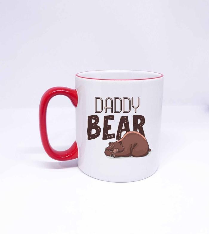 "DADDY BEAR" Bear Printed Funny Mug for Dad