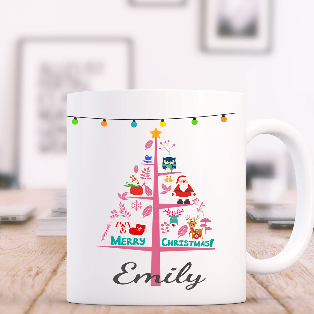 Christmas Tree Printed Personalized Coffee Mug