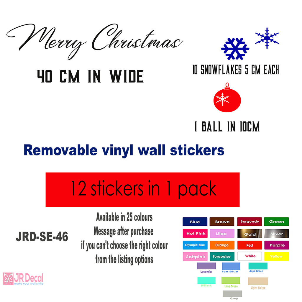 Christmas Door Sign Decals UK