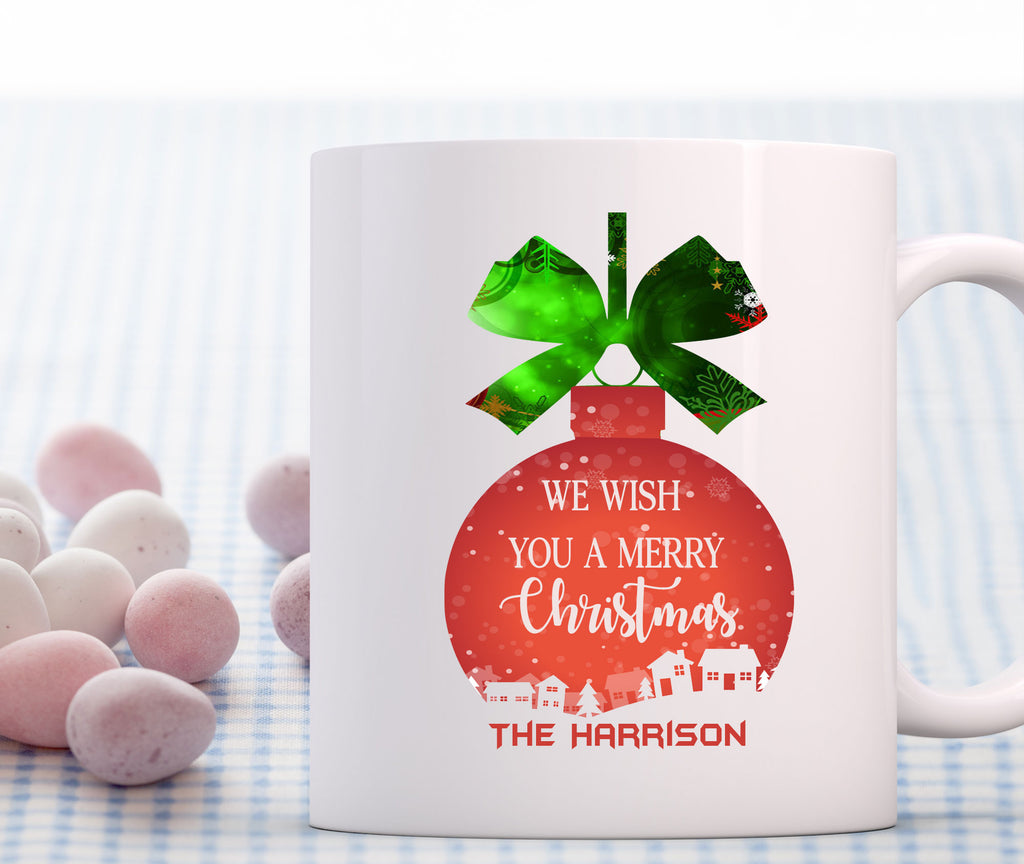 Christmas Ball Printed Family Personalized Coffee Mug