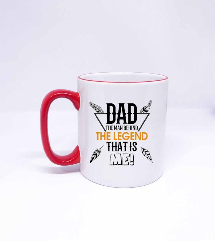 "The Man Behind the Legend" Fathers Day Mug