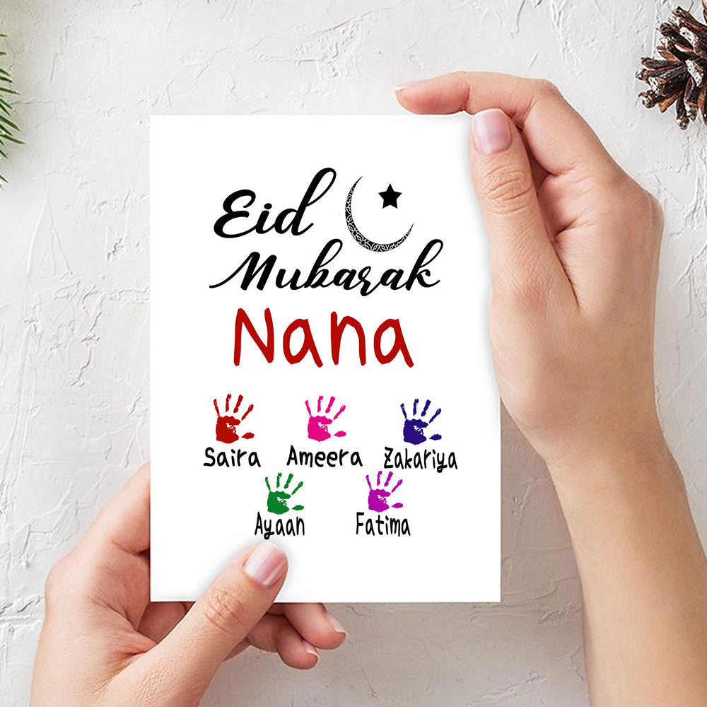 Personalised Eid Mubarak Card for Grandparents