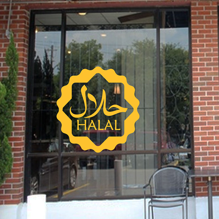 Halal Shop window sticker