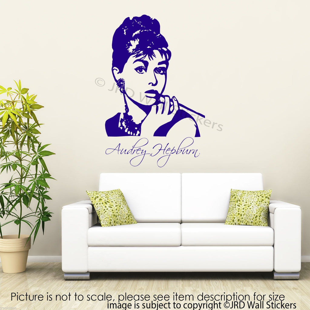 Large Audrey Hepburn wall sticker