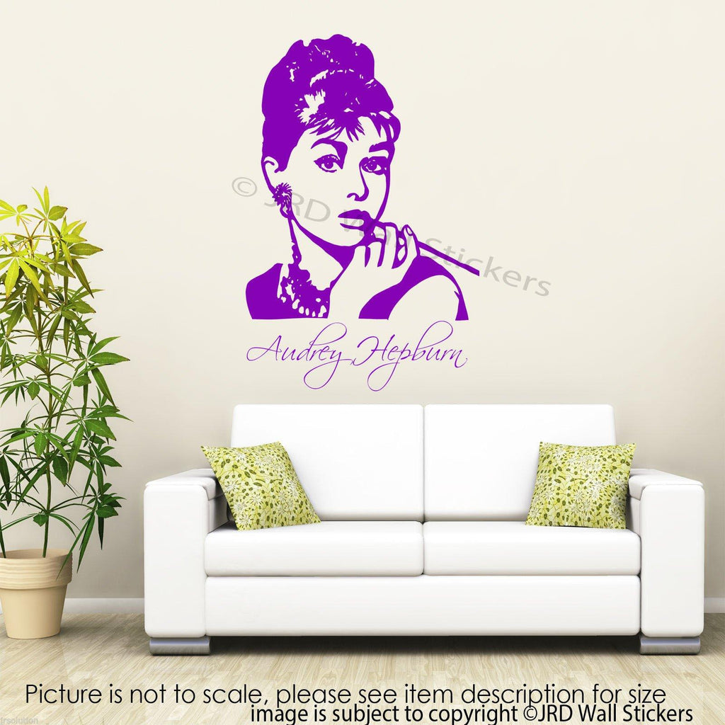 Large Audrey Hepburn wall sticker