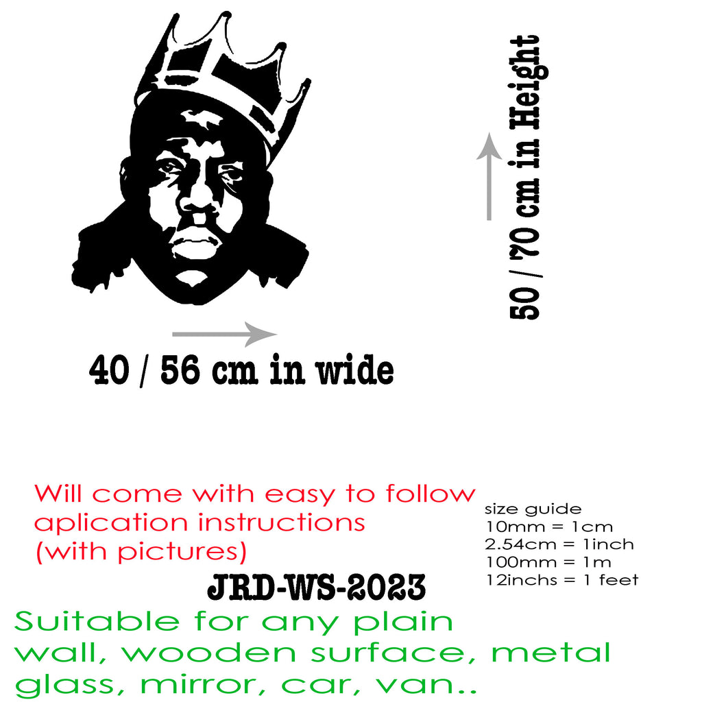 The Notorious B.I.G. Rapper Wall Stickers