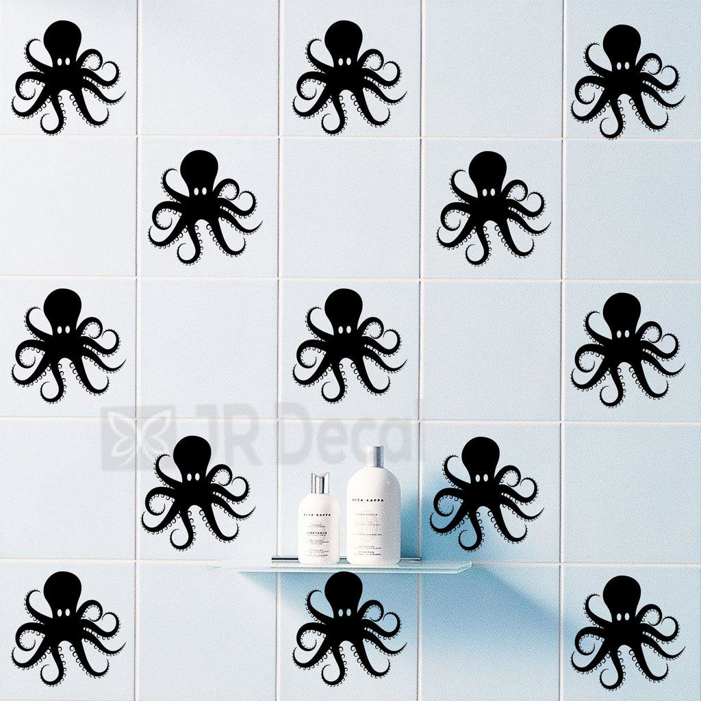 Octopus Bathroom wall sticker Sets