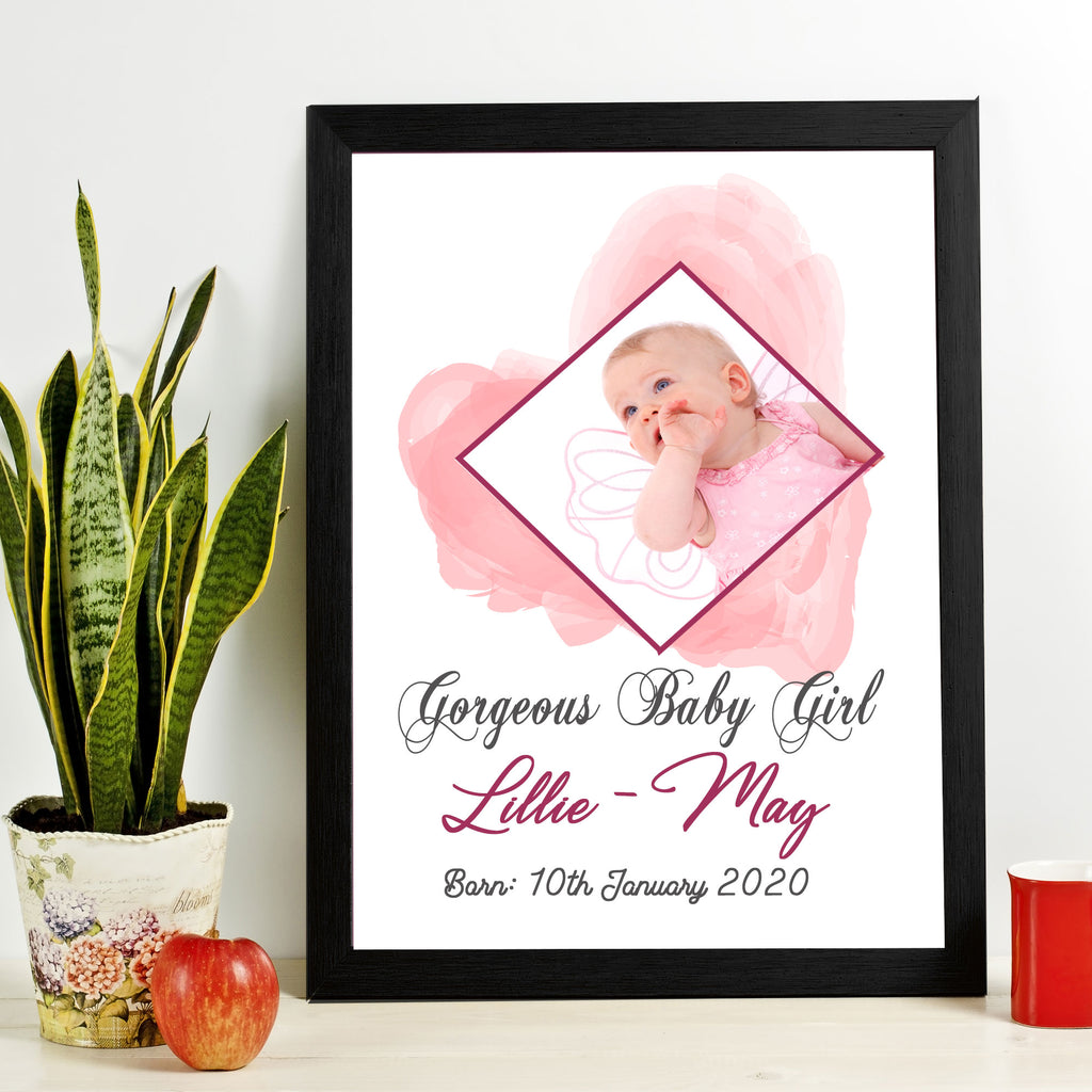 Baby Girl Personalized Name Picture Frame