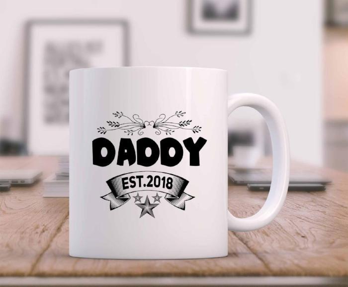 "DADDY Est.2009" Customizable Dad Mug