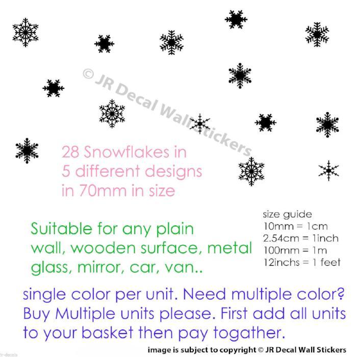 Wall Decals Snowflake Wall Stickers Christmas