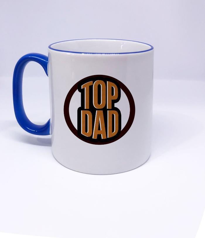 "TOP DAD" Printed Fathers Day Mug