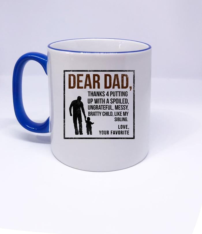 Dear dad mug online