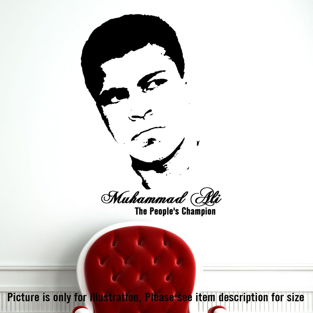 "The People's Champion" Muhammad Ali wall sticker