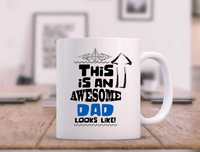 "This is an Awesome DAD" Funny Mug for Dad