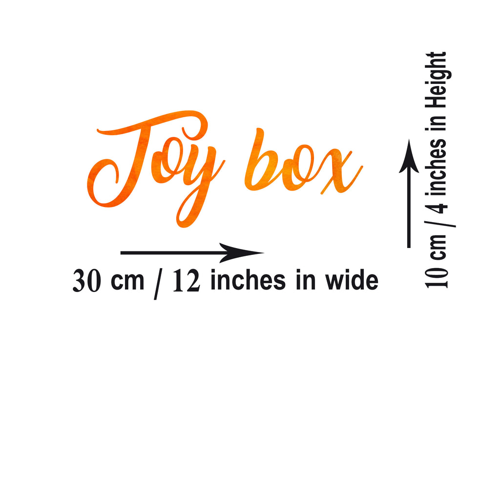 Toy Box Stickers - Vinyl Decal for Kids Room