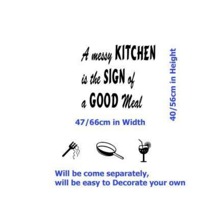 A GOOD MEAL kitchen wall sticker