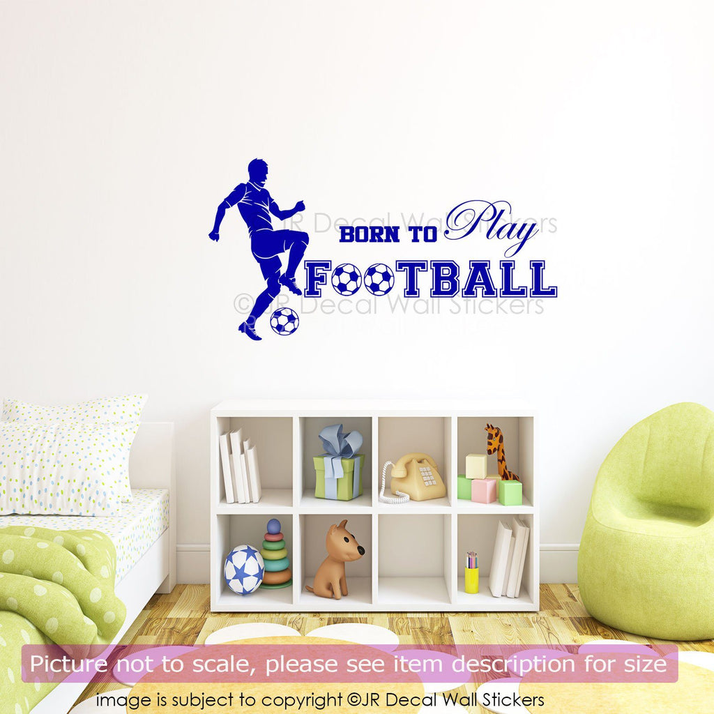 Born to Play Football Decal