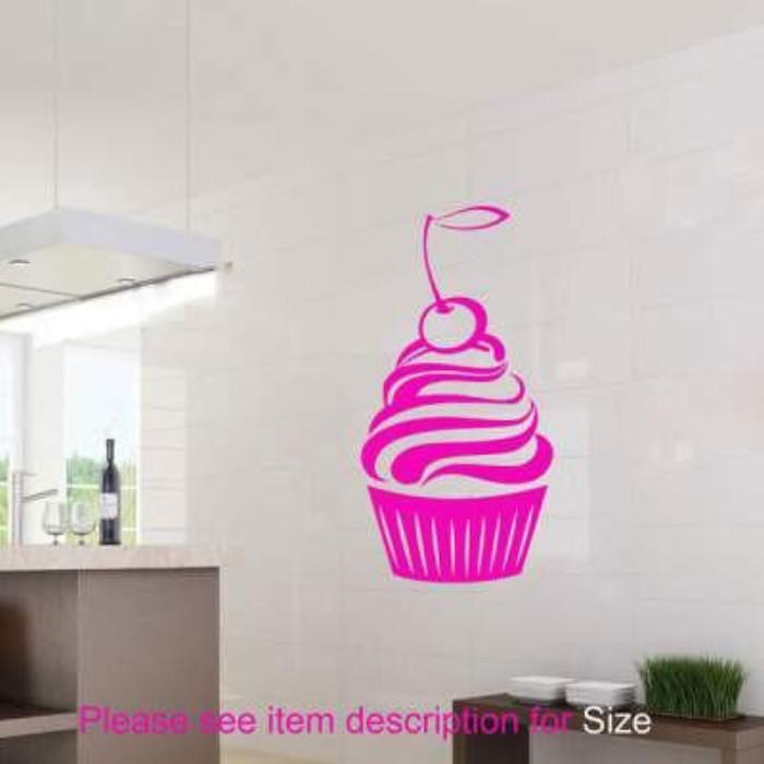 Large Cherry Cupcake wall stickers