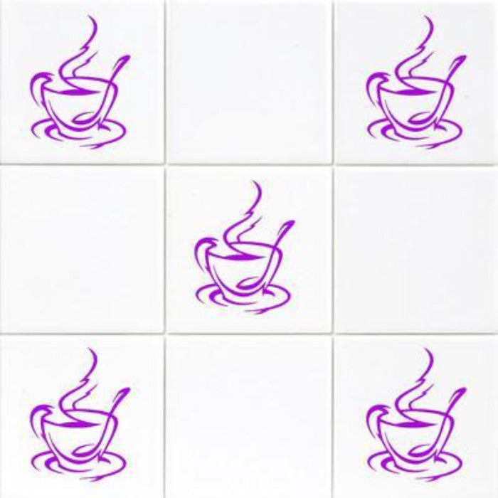 Set of Coffee Cup Kitchen Sticker