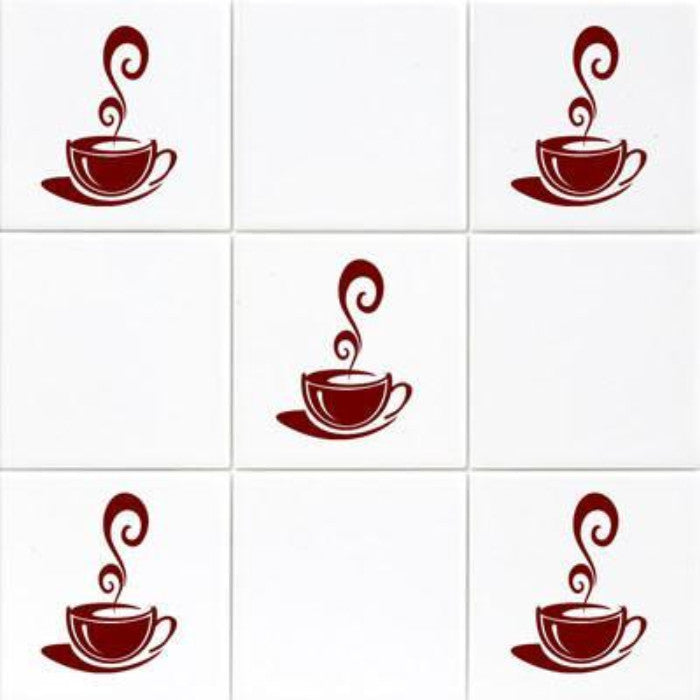 Coffee Cup Set Kitchen Sticker