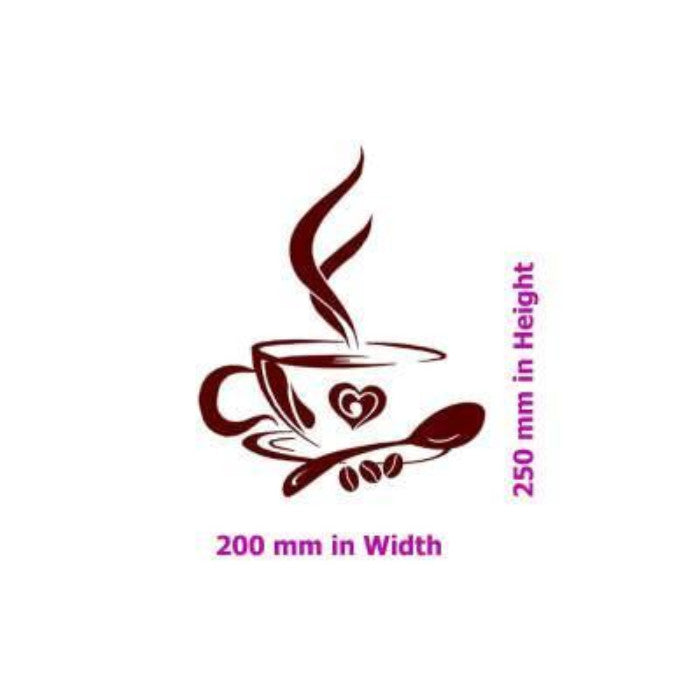 2 Coffee Cups Kitchen Sticker