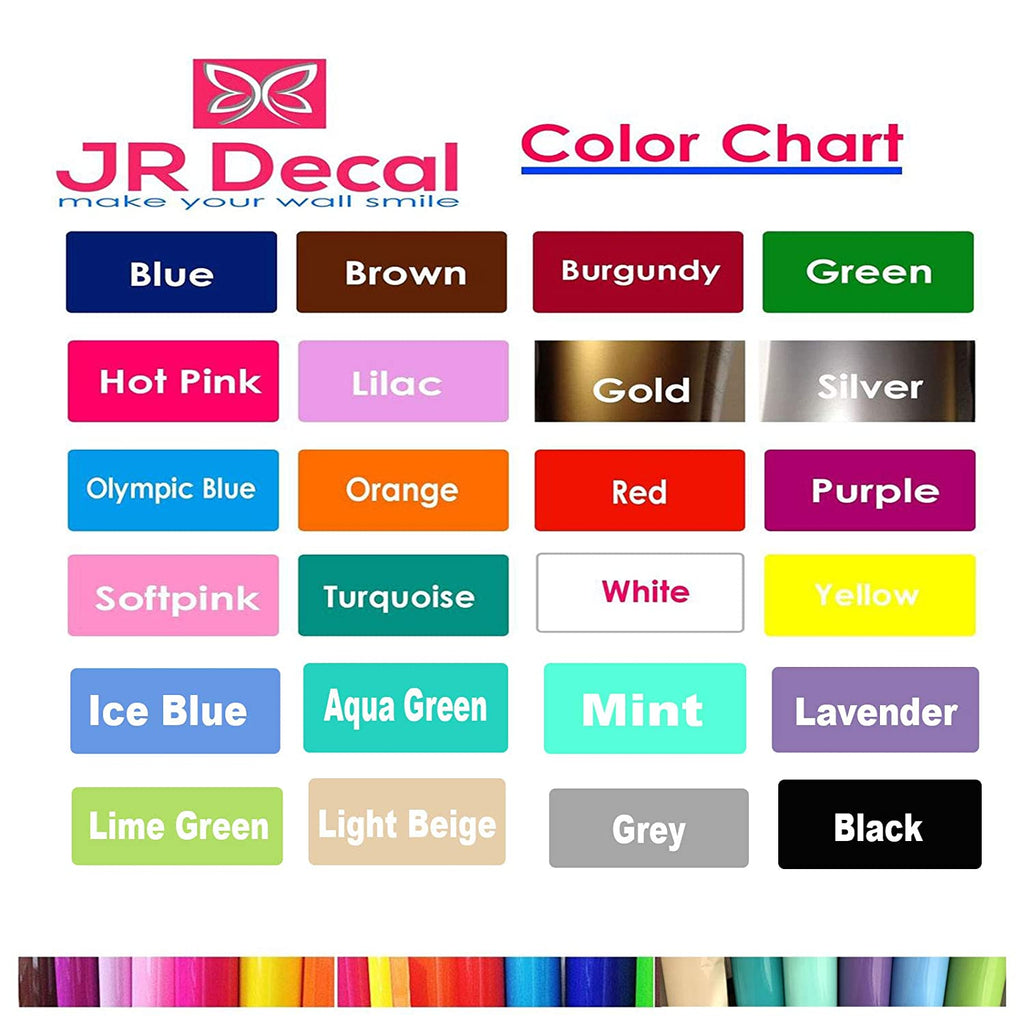 JR Deal Colour Chart