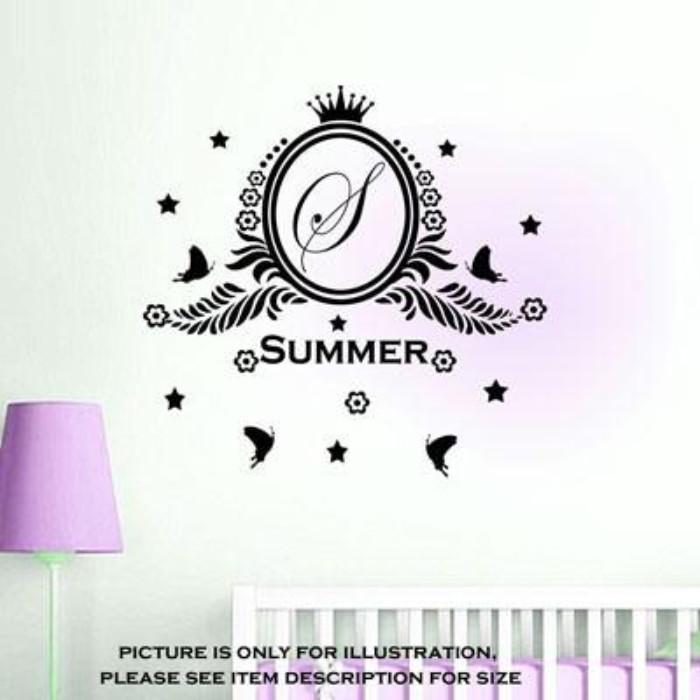 Girls Custom Name Stickers for bedroom