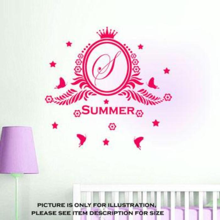 Girls Custom Name Stickers for Wall