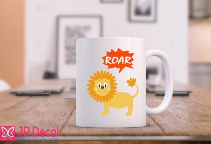 Lion Roar Printed Mug for Kid