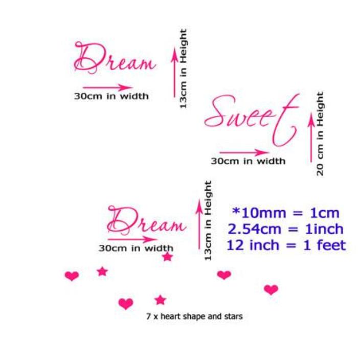 'Dream Sweet Dream'- Kids bedroom wall