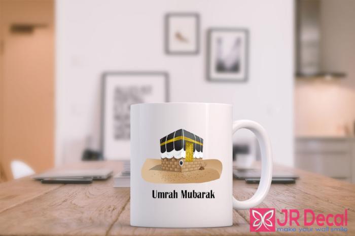 Umrah Mubarak with Mecca Printed Islamic Novelty Mug
