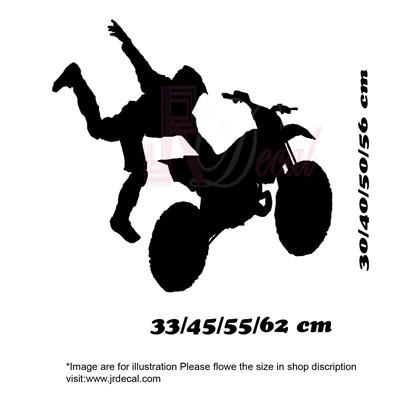 Personalised name sticker Motorbike wall art