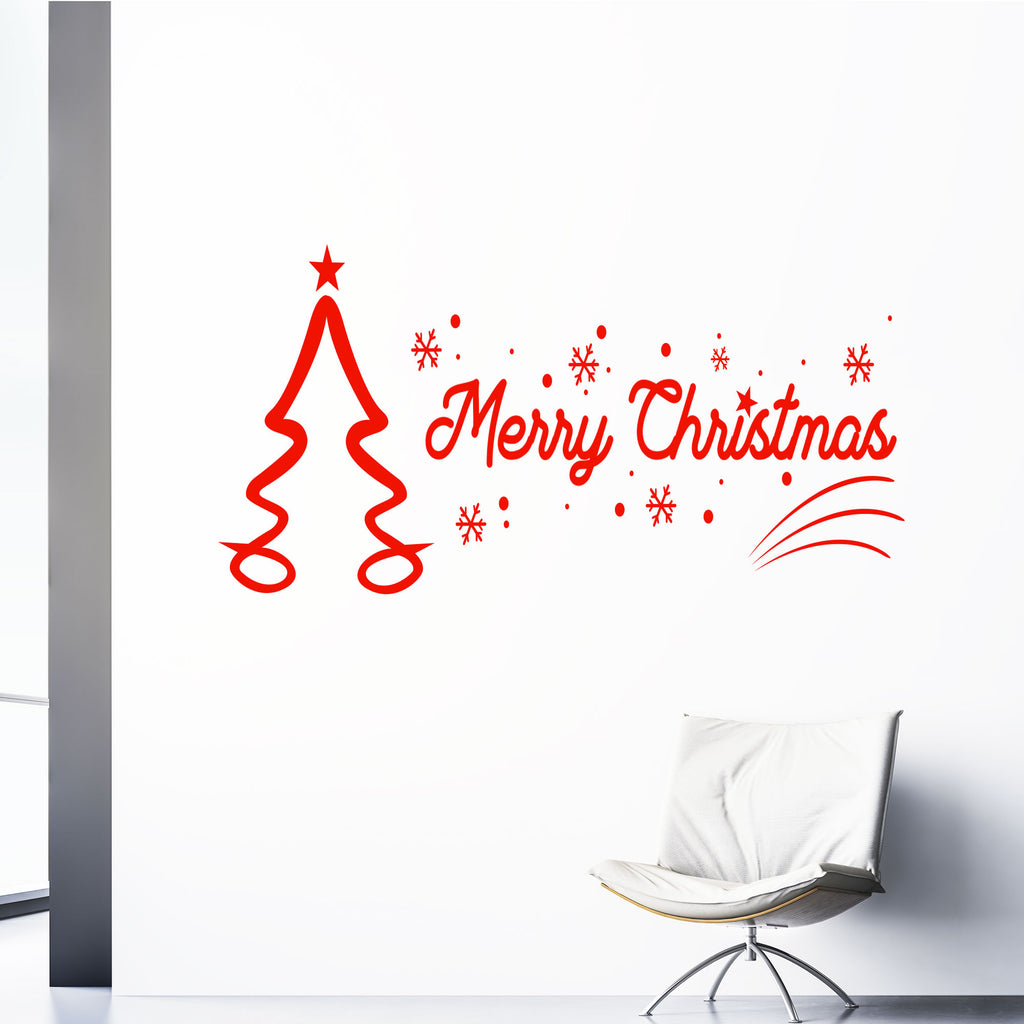 Merry Christmas quotes wall art Decals