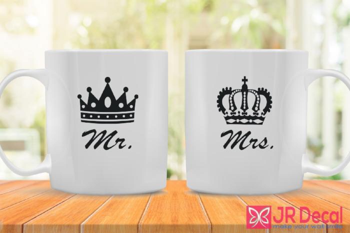 "Mr. King and Mrs. Queen" Muslim Couple Mug