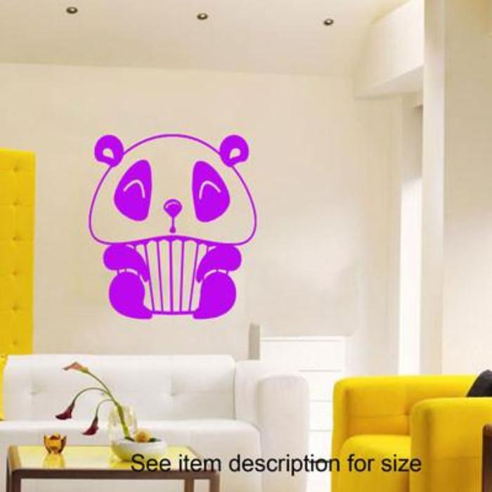 Panda Cupcake wall stickers