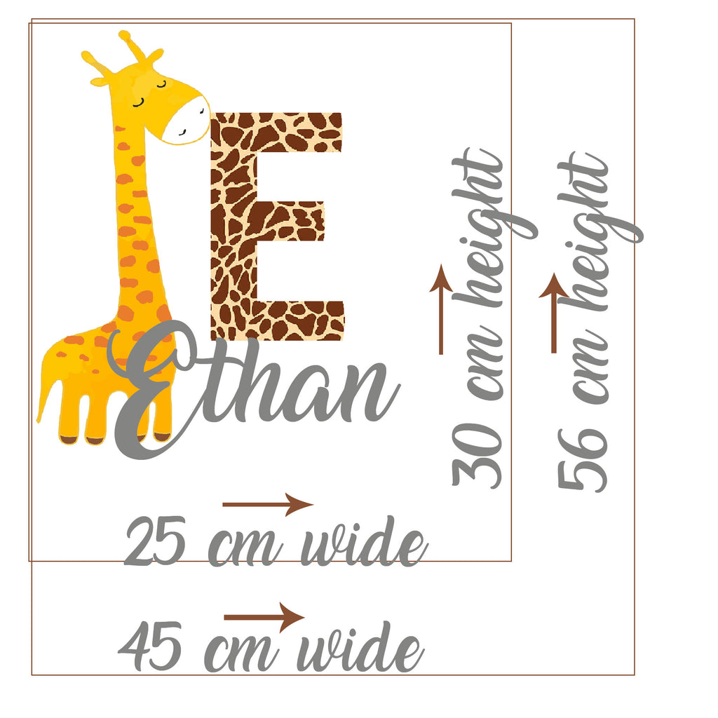 Giraffe wall stickers for kids bedrooms